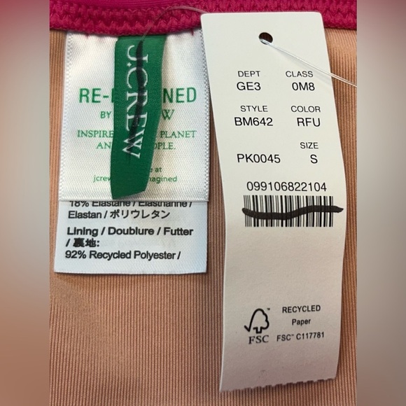 NWT J. Crew Hallie High Waisted Bikini Bottom in Magenta Orchid Pink Size Small. - Picture 9 of 14
